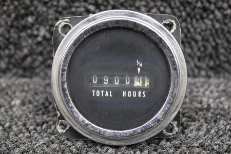 Stewart-Warner 3-9330 Stewart Warner Hobbs Meter Indicator (Hours: 900.4) (Volts: 4-40)