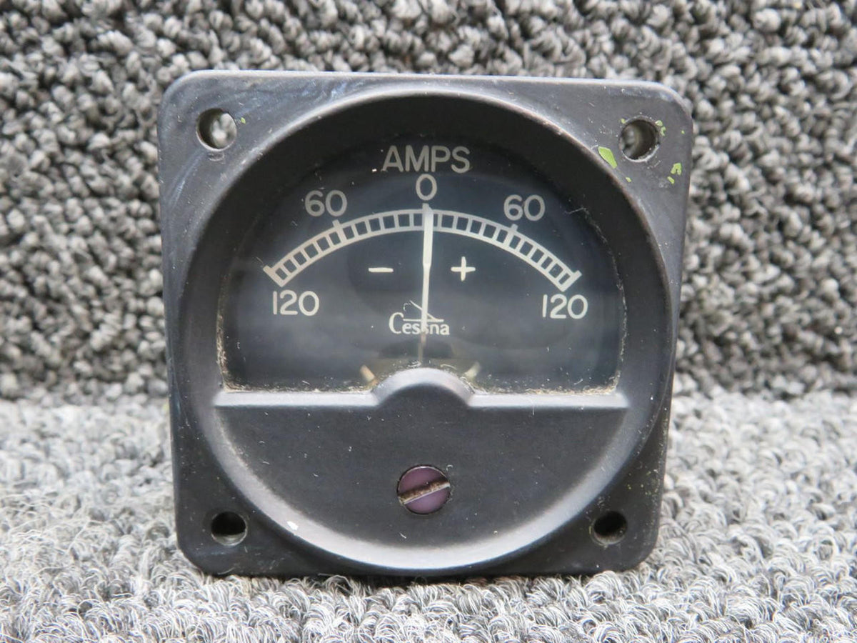 Cessna Aircraft Parts FLD4-20329-3 Cessna Ammeter Indicator (Amps: -120 to 120)