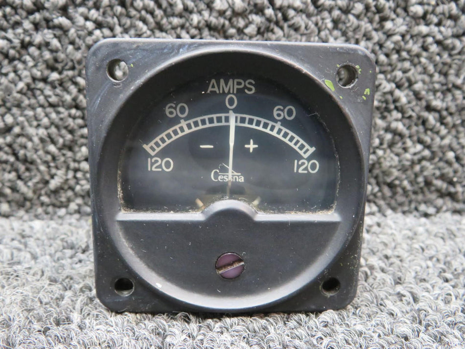 Cessna Aircraft Parts FLD4-20329-3 Cessna Ammeter Indicator (Amps: -120 to 120)