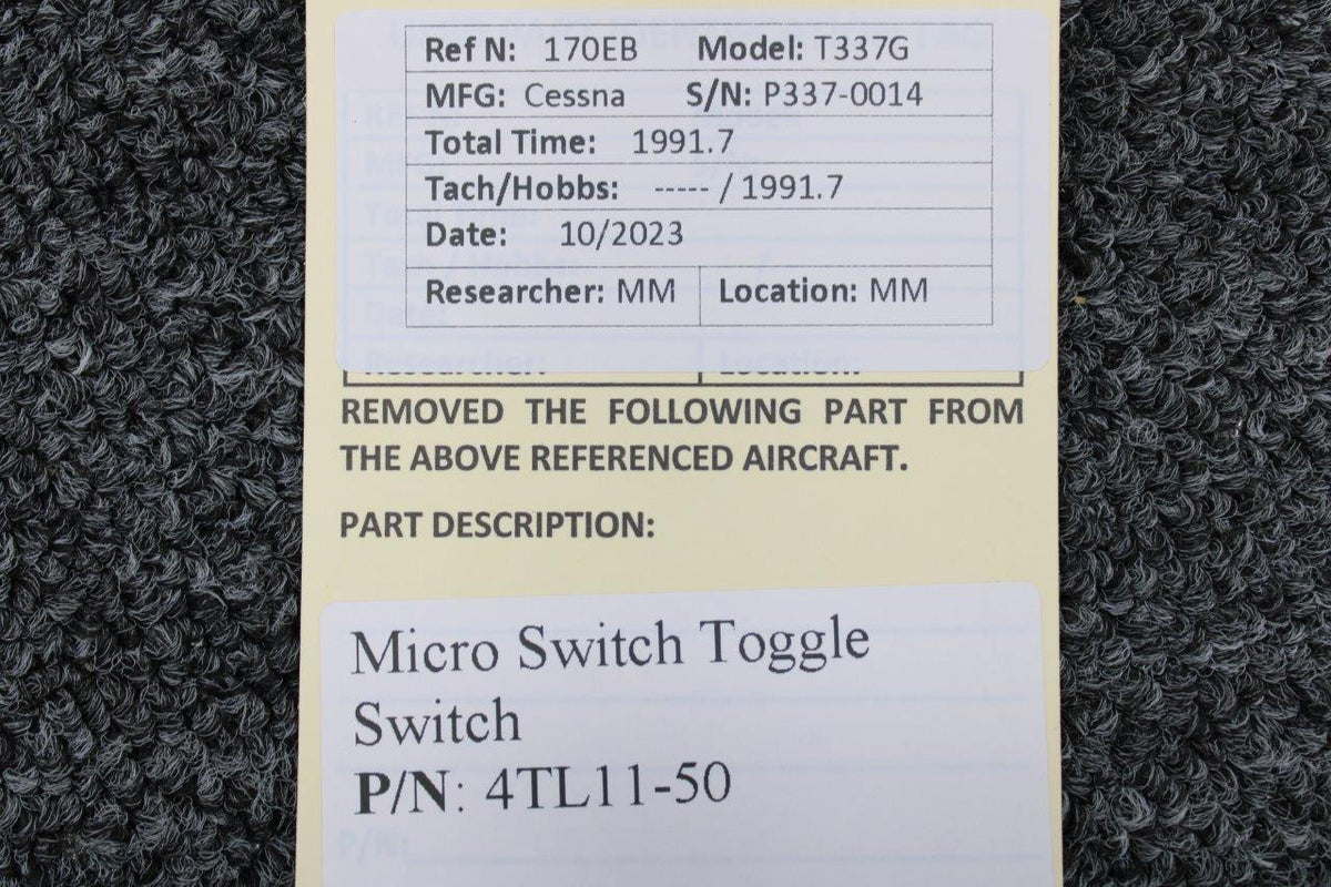 Microswitch 4TL11-50 Micro Switch Toggle Switch
