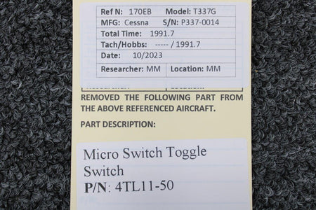 Microswitch 4TL11-50 Micro Switch Toggle Switch