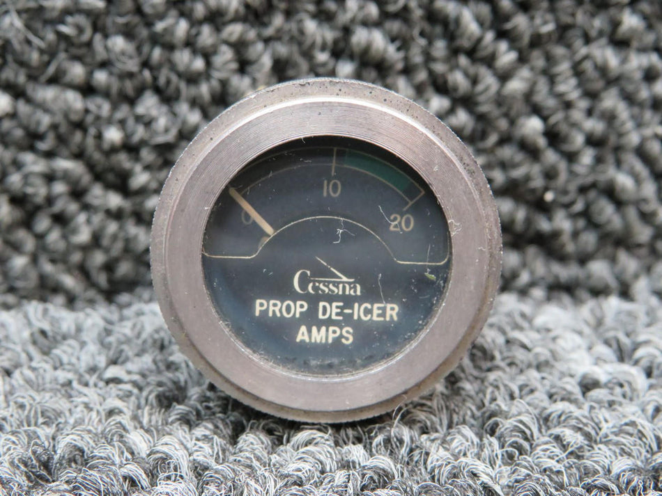 Cessna Aircraft Parts CM2906-1 Cessna Propeller De-Ice Ammeter Indicator (Volts: 0-20)