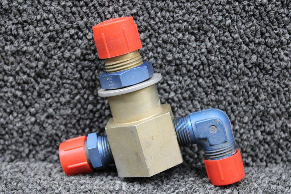 Cessna Aircraft Parts 1516219-2 Cessna T337G Fuel Line Reducer Tee RH