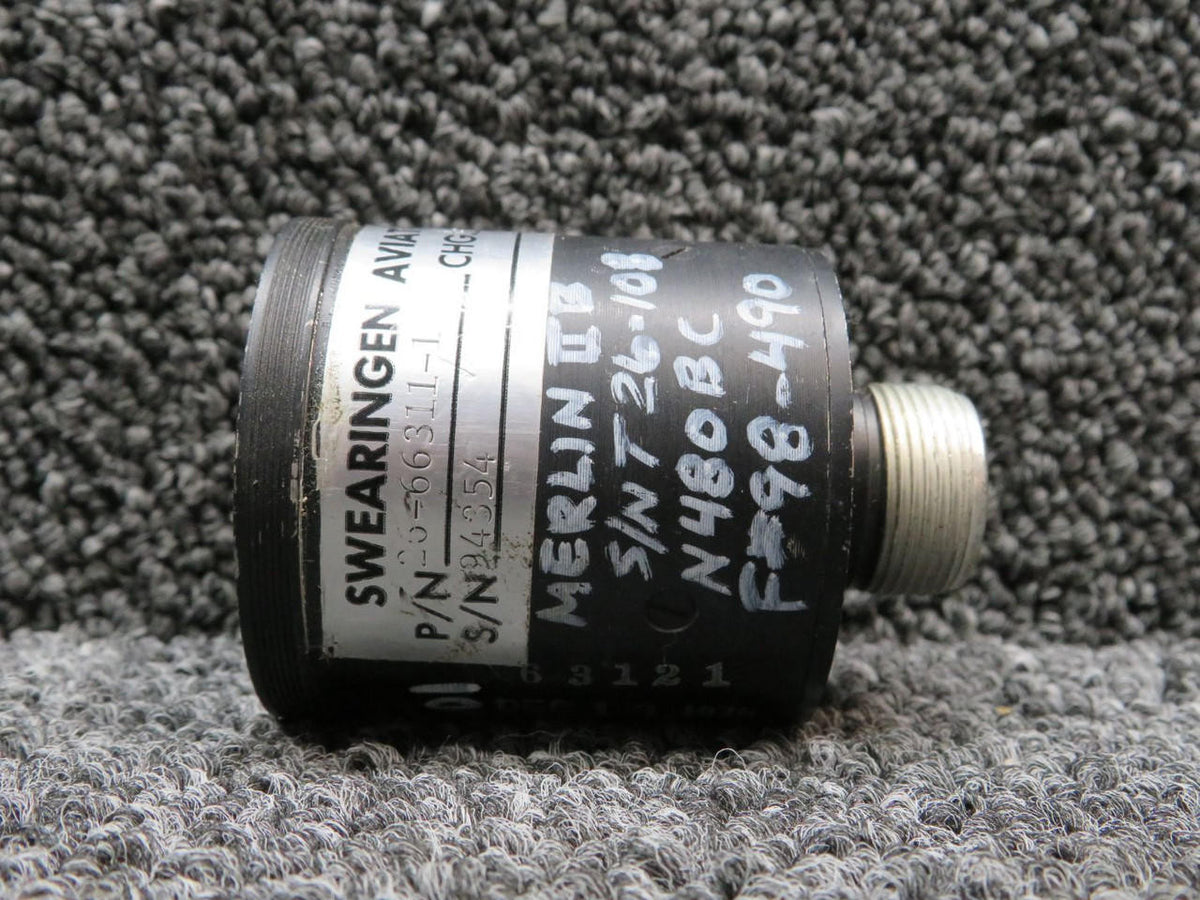 Swearingen 26-66311-1 Swearingen Aviation Fuel Flow Indicator (0-500 lbs per hour)