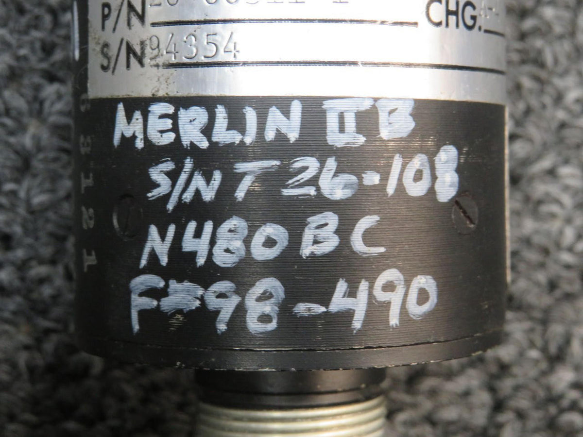 Swearingen 26-66311-1 Swearingen Aviation Fuel Flow Indicator (0-500 lbs per hour)
