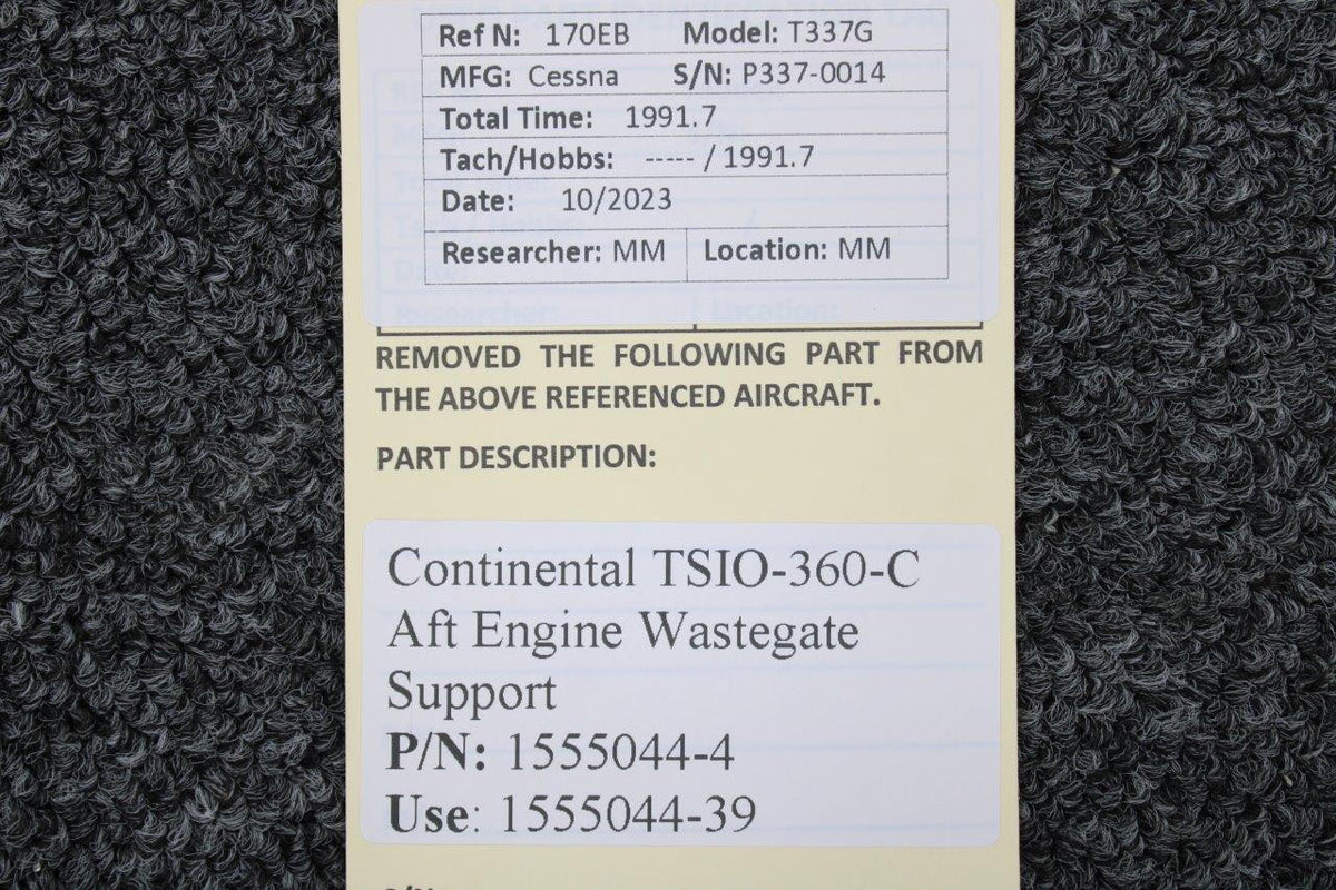 Continental Motors  1555044-4 (Use: 1555044-39) Continental TSIO-360-C Aft Engine Wastegate Support
