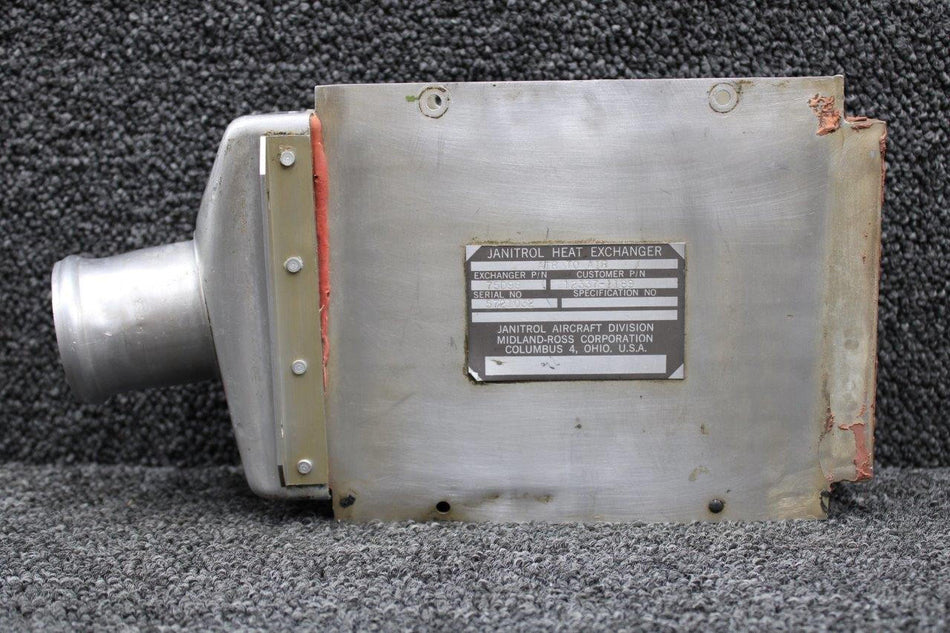 Janitrol 75D98 (Alt: 12337-1189) Continental TSIO-360-C Janitrol Heat Exchanger w Adapter