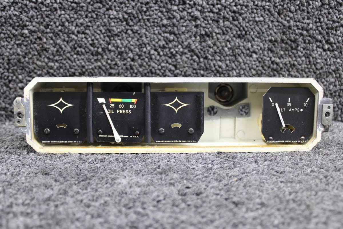 Stewart-Warner 95241-001 Piper PA32-300 Stewart-Warner Engine Gauge Cluster (14V)
