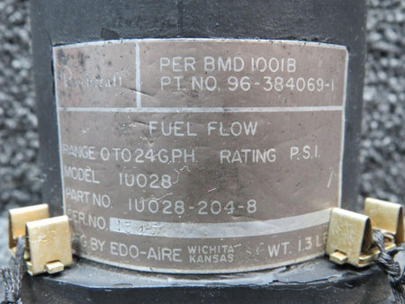 Edo-Aire 96-384069-1 (Alt: IU028-204-8) Edo-Aire Dual Fuel Flow Indicator (0-24 GPH)