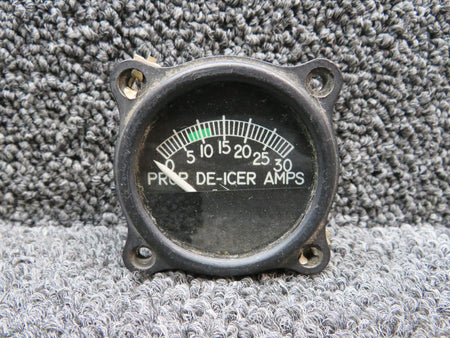 Aircraft Instruments CM2631-1 Aircraft Inst. Propeller De-Ice Ammeter Indicator (Amps: 0-30)