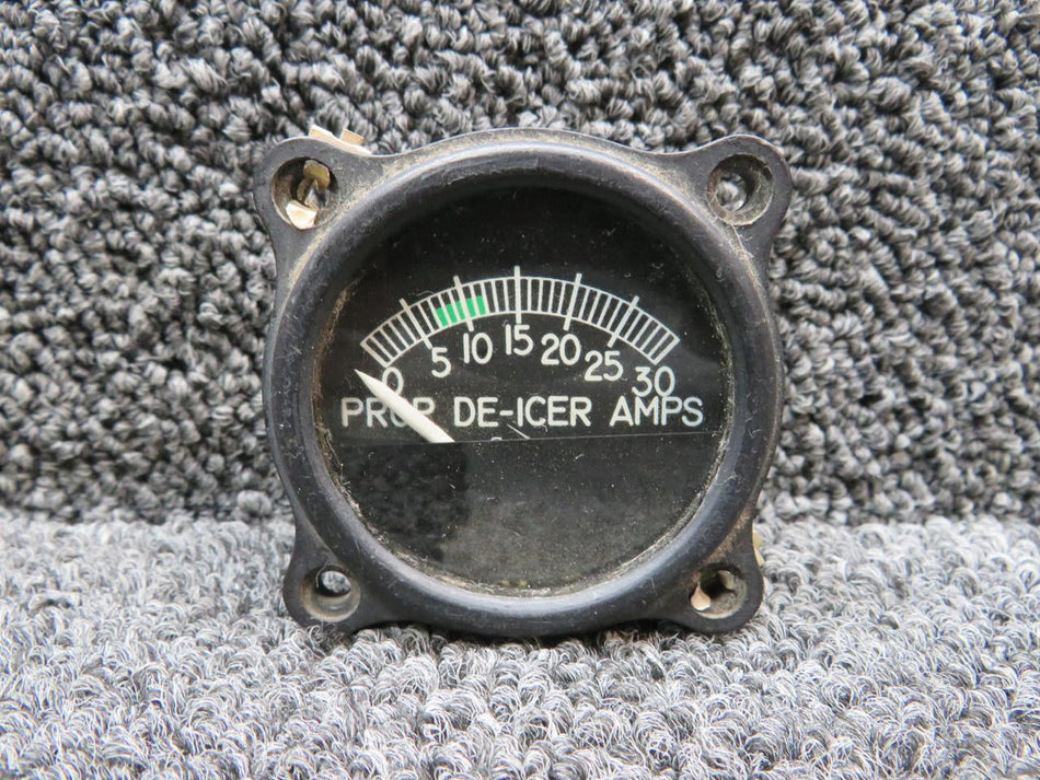 Aircraft Instruments CM2631-1 Aircraft Inst. Propeller De-Ice Ammeter Indicator (Amps: 0-30)