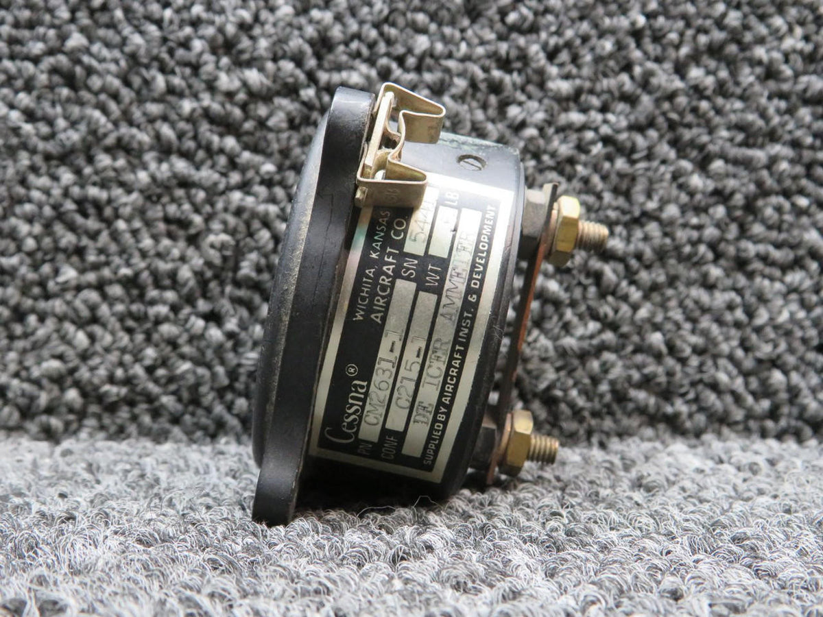 Aircraft Instruments CM2631-1 Aircraft Inst. Propeller De-Ice Ammeter Indicator (Amps: 0-30)