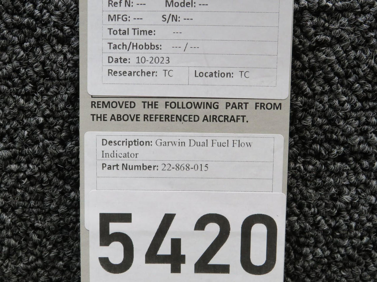 Garwin 22-868-015 Garwin Dual Fuel Flow Indicator