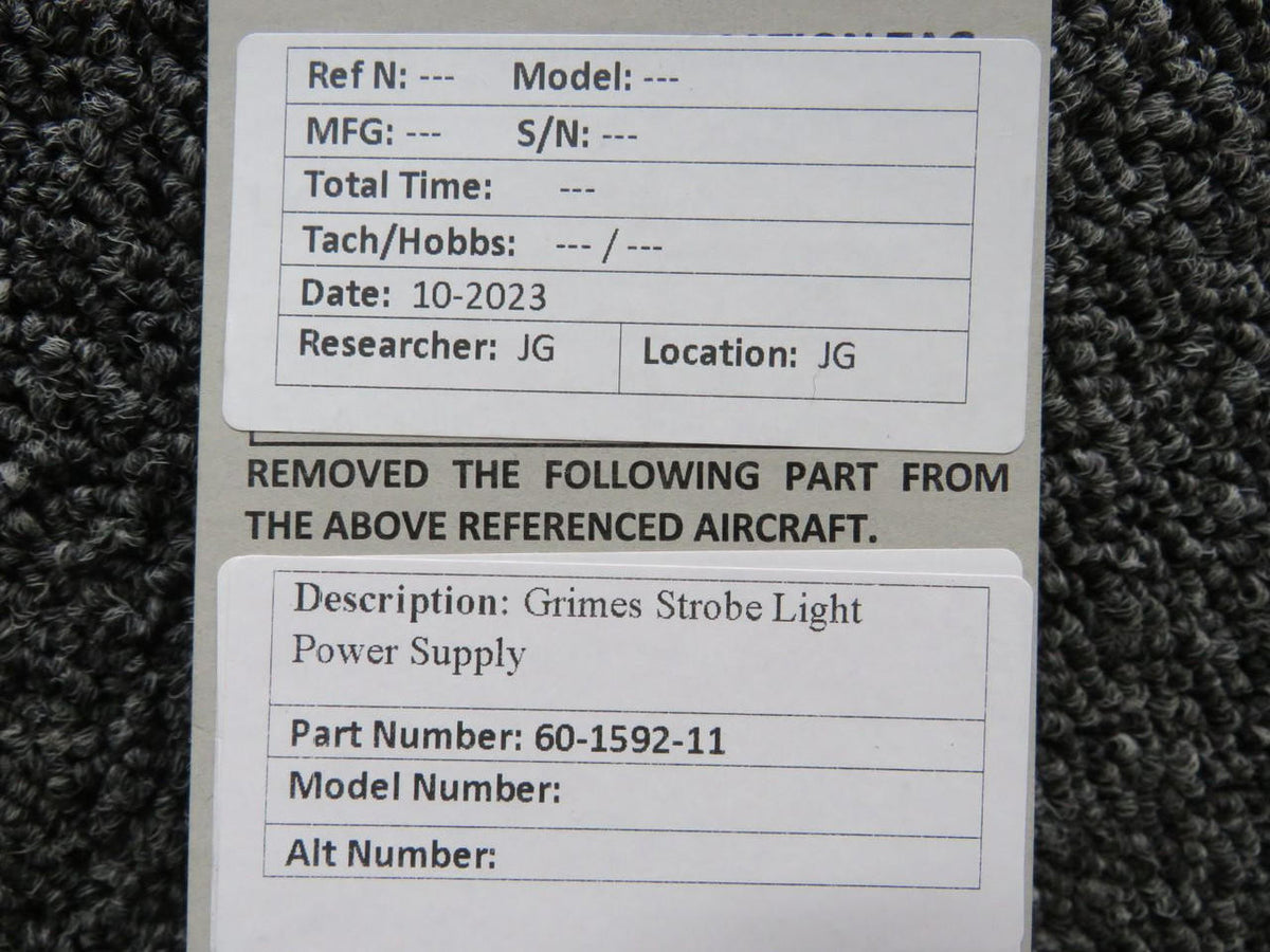 Grimes 60-1592-11 Grimes Strobe Light Power Supply
