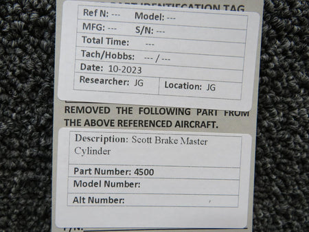 scott 4500 Scott Brake Master Cylinder