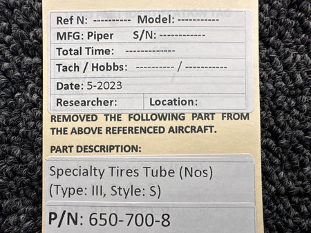 specialty tires of america 650-700-8 Specialty Tires Inner Tube (New Old Stock)