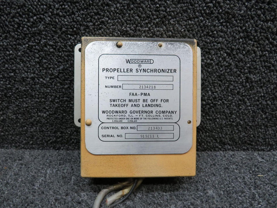 Woodward 213421B Woodward 213433 Propeller Synchronizer