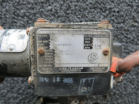 Airesearch 36702-5, 321934-1, 540468-2 IAI 1121 Airesearch Rotator Actuary