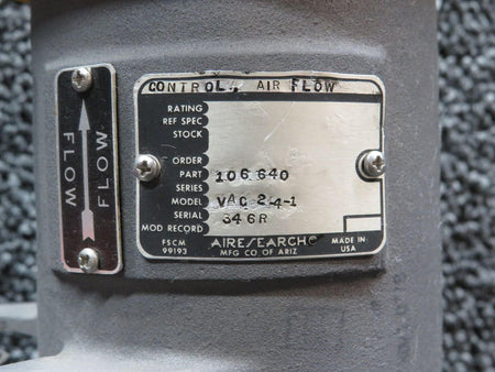 Airesearch 106640 Airesearch VAC-2-4-1 Air Flow Control