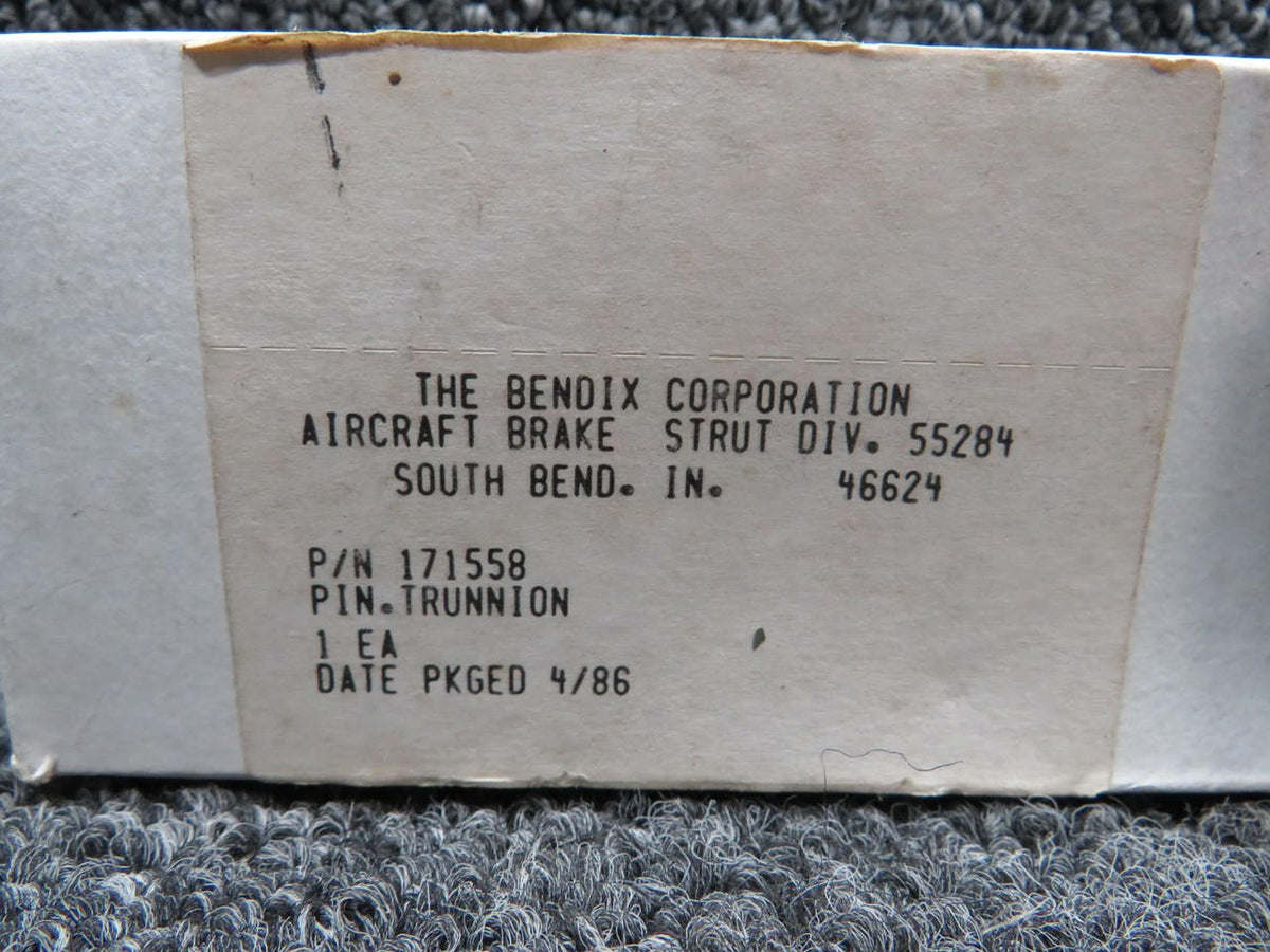 Bendix Aviation 171558 Bendix Trunnion Pin (New Old Stock)
