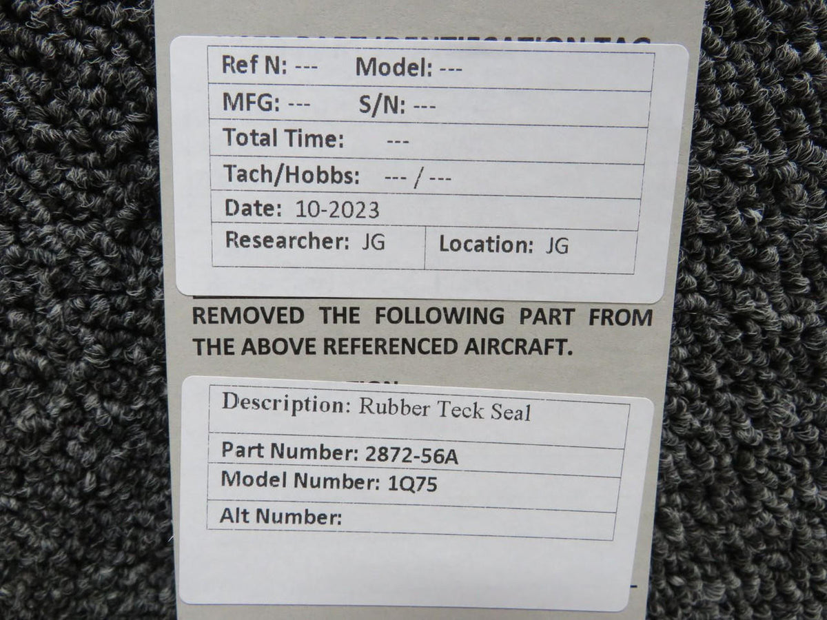 Does Not Apply 2872-56A Rubber Teck Seal (New Old Stock)