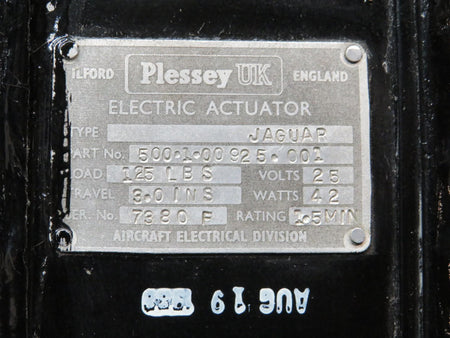 Does Not Apply 500-1-00925-001 Aircraft Jaguar Electric Actuator w Serviceable Tag