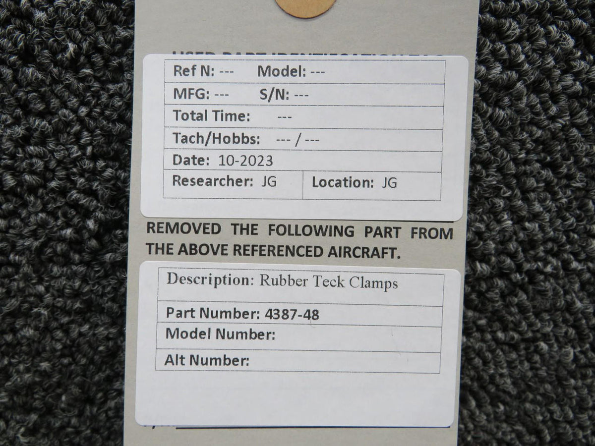 Does Not Apply 4387-48 Rubber Teck Clamp (New Old Stock)