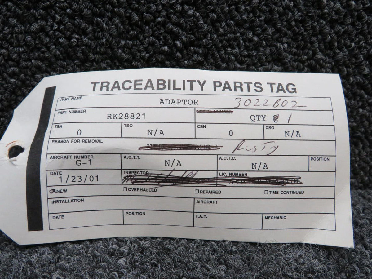 Does Not Apply RK28821 (Alt: 3022B02) Adapter (New Old Stock)