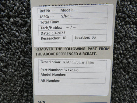 AAC 371782-3 AAC Circular Shim (New Old Stock)