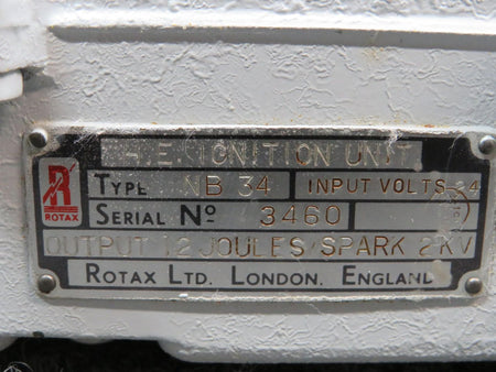 Rotax NB-34 Rotax Ignition Unit HE With Modifications