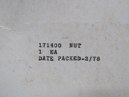 Bendix 171400 Bendix Nut (New Old Stock)