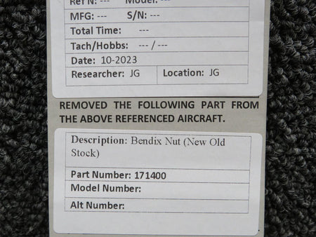 Bendix 171400 Bendix Nut (New Old Stock)