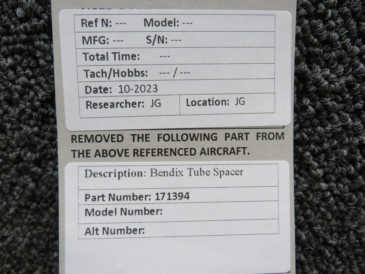 Bendix Aviation 171394 Bendix Tub Spacer (New Old Stock)