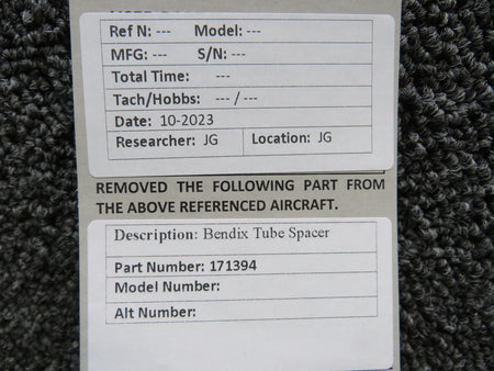 Bendix Aviation 171394 Bendix Tub Spacer (New Old Stock)