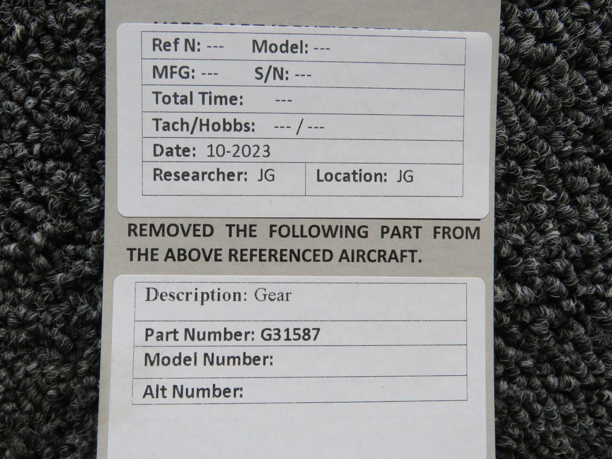 Does Not Apply G31587 Gear (New Old Stock)
