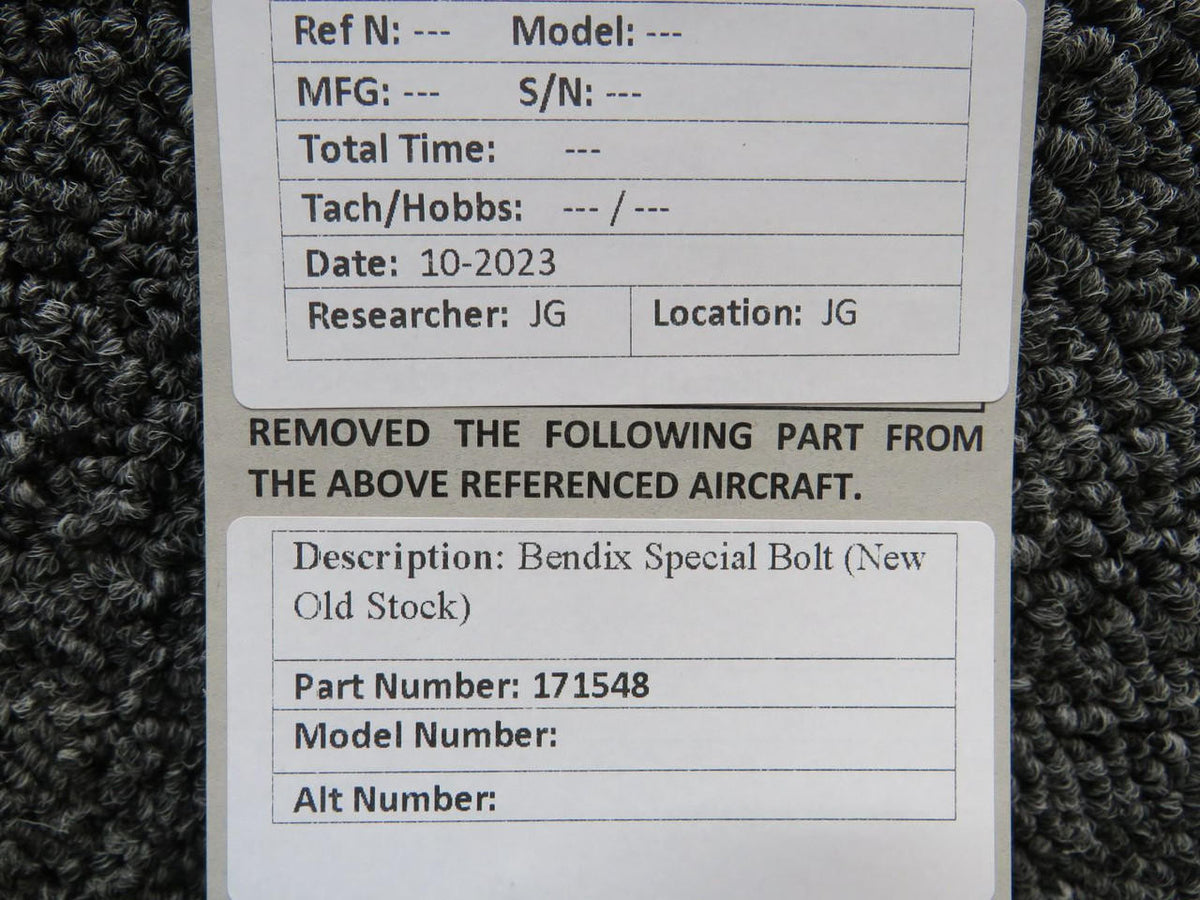 Bendix 171548 Bendix Special Bolt (New Old Stock)
