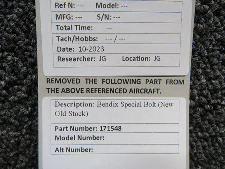 Bendix 171548 Bendix Special Bolt (New Old Stock)