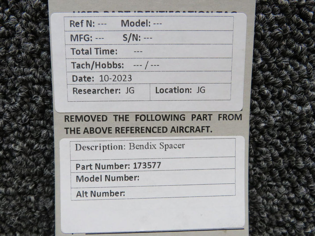 Bendix Aviation 173577 Bendix Spacer (New Old Stock)