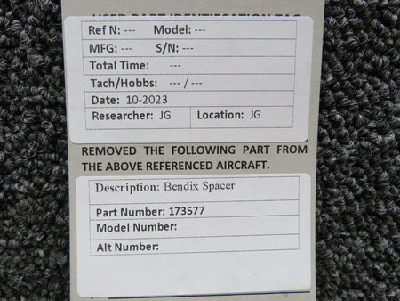 Bendix Aviation 173577 Bendix Spacer (New Old Stock)