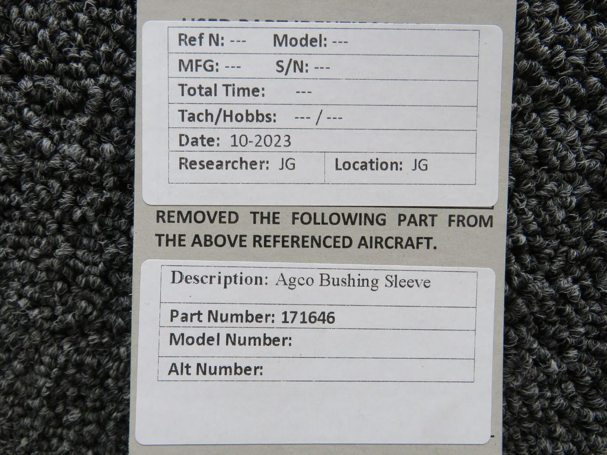 Agco 171646 Agco Bushing Sleeve (New Old Stock)