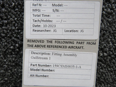 Does Not Apply 159CSM10035-1-A Gulfstream 1 Fitting Assembly (New Old Stock)