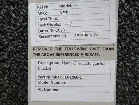 Harper H3-1060-1 Harper Fire Extinguisher Bracket (New Old Stock)
