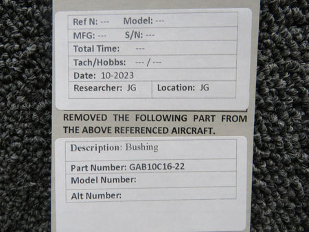 Does Not Apply GAB10C16-22 Gulfstream I Bushing (New Old Stock)