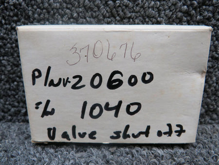 Valcor V-20600 Valcor Shut Off Valve (New Old Stock)