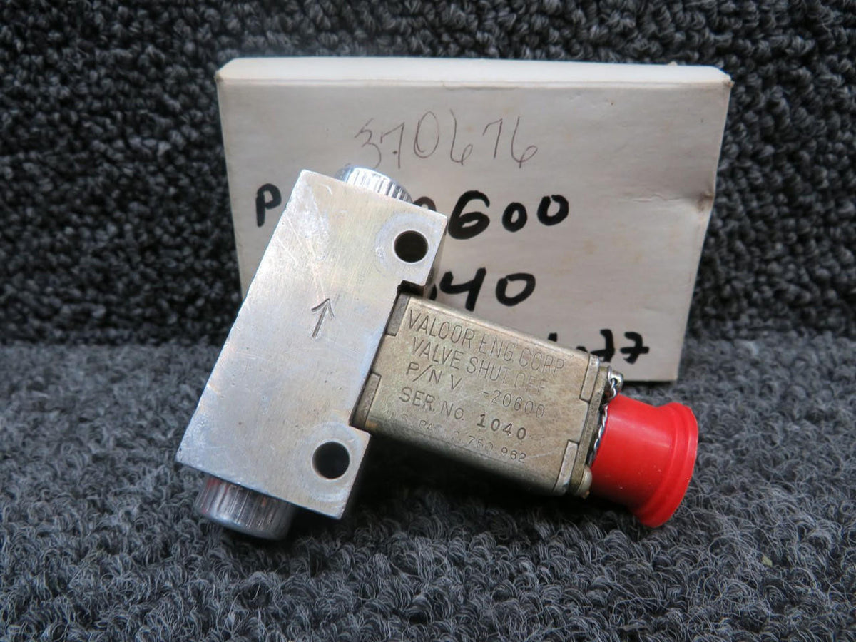 Valcor V-20600 Valcor Shut Off Valve (New Old Stock)