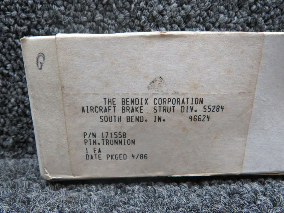 Bendix 171558 Bendix Aviation Trunnion Pin (New Old Stock)