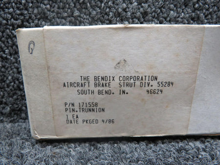 Bendix 171558 Bendix Aviation Trunnion Pin (New Old Stock)