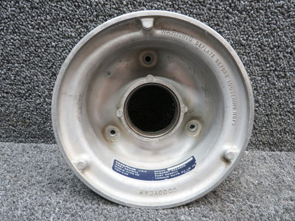 9524203 Goodyear 6.00-6 Type III Wheel Half Assembly (Minus Bearing)