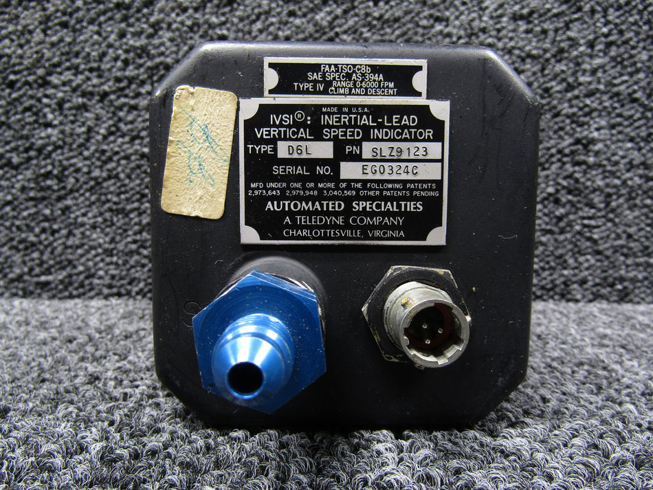 SLZ9123 Teledyne D6L Inertial Lead Vertical Speed Indicator Unit