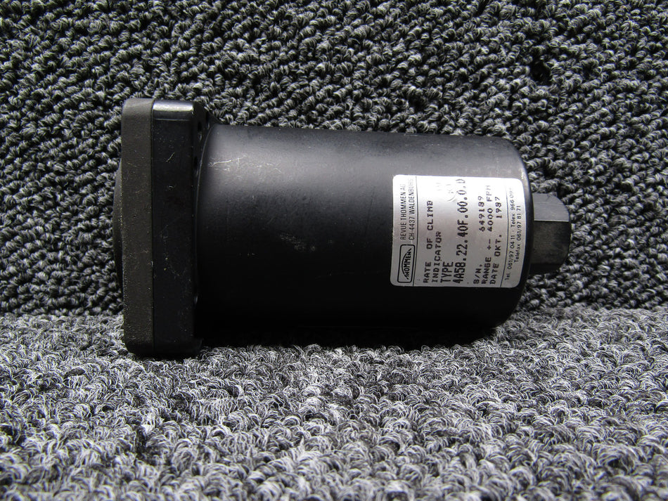 4A58-22-40F-00-0-D Thommen Rate of Climb Indicator (-4000-4000 FPM)